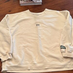 Daily Drills Cream Crewneck Sweater
